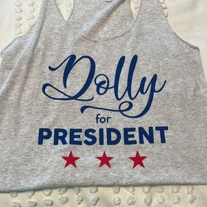 Women's Dolly for President Tank Top Size Medium
